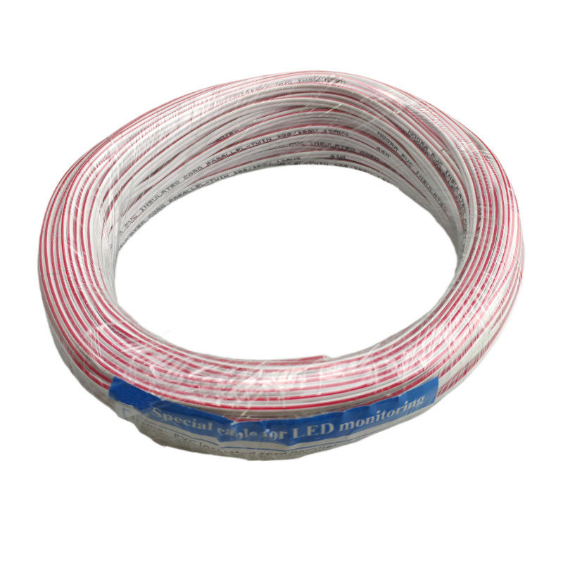 19 AWG दो तार एलईडी निगरानी के लिए 100 मीटर लंबाई पावर केबल