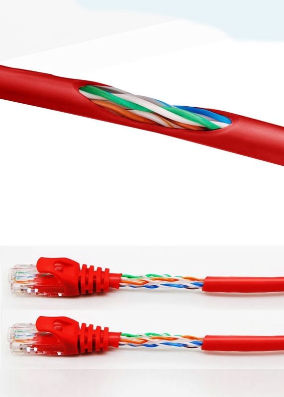 UTP शील्ड 24AWG Cat6 पैच कॉर्ड ईथरनेट पैच केबल निर्बाध कनेक्टिविटी के लिए