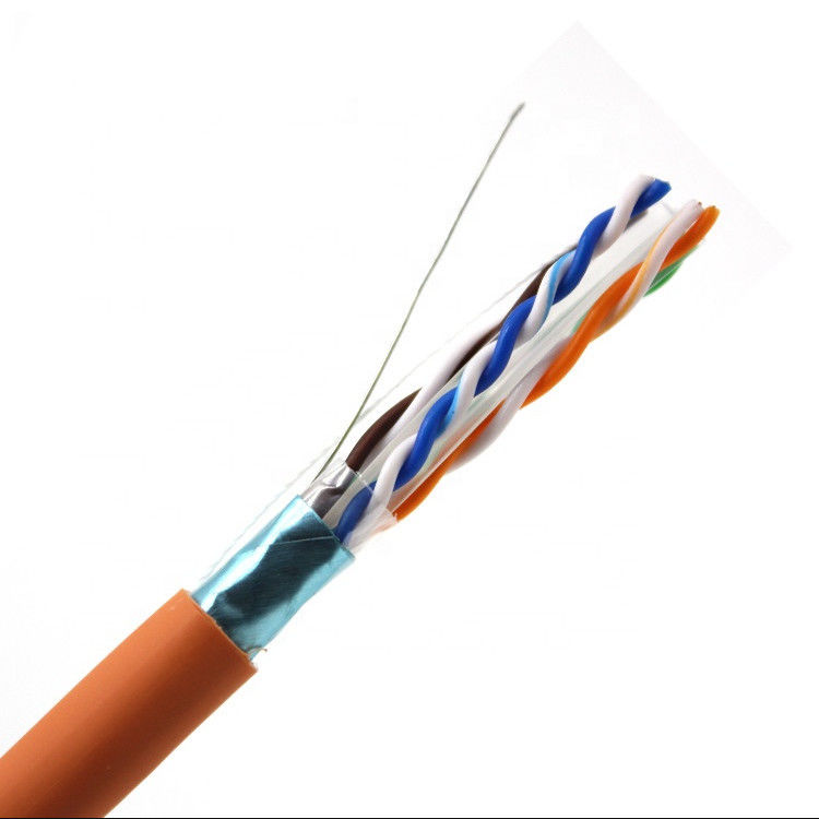 1000ft 2pr 4pr अल टेप कैट 6 लैन केबल, शील्ड कैट 6 ईथरनेट केबल सीयू सीसीए कॉपर