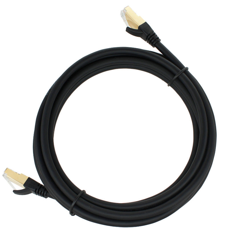 कस्टम CE ROHS FTP SFTP Rj45 प्लग कैट 7 पैच कॉर्ड, कैट 7 ईथरनेट केबल 1000 फीट