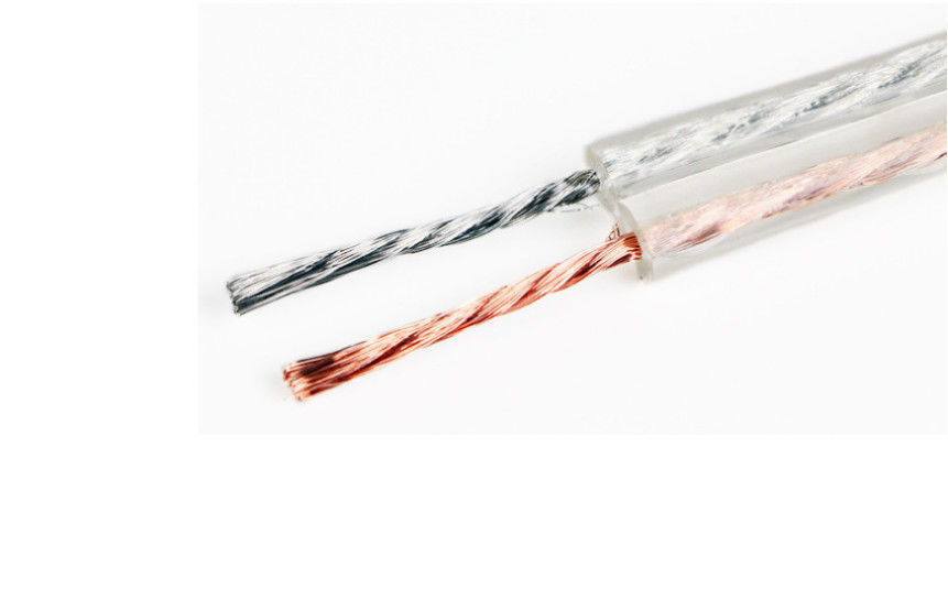 पारदर्शी नरम कॉपर ओएफसी 2 कोर 14 अघ कम्पोजिट ऑडियो वीडियो केबल