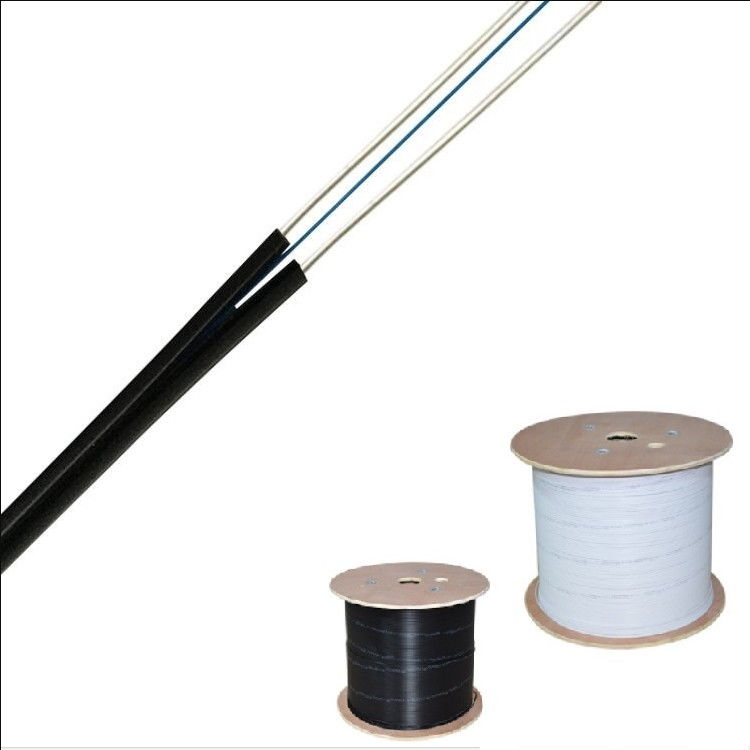 G652d G657a GYFTY FTTH इंडोर आउटडोर फाइबर ऑप्टिक केबल सेल्फ सपोर्टिंग