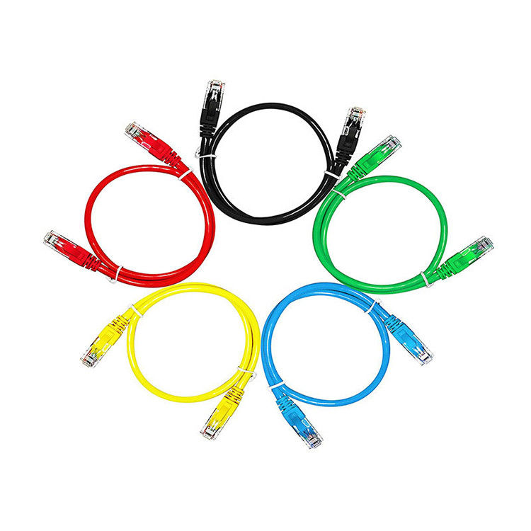 26AWG बेयर कॉपर पीवीसी LSZH 3M 5M 10M नेटवर्क पैच कॉर्ड