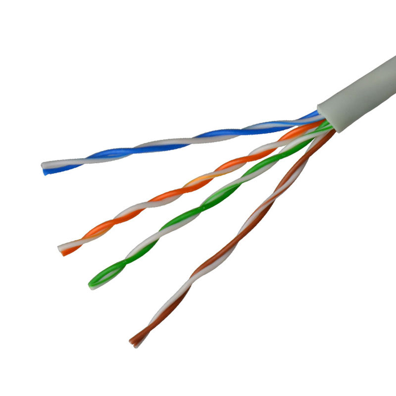 305M Cat5 नेटवर्क रोल UTP Cat5e लैन केबल ग्रे रंग
