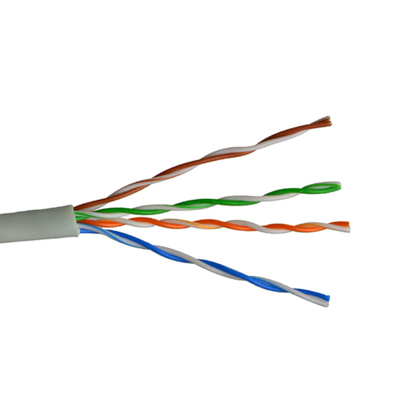 305M Cat5 नेटवर्क रोल UTP Cat5e लैन केबल ग्रे रंग