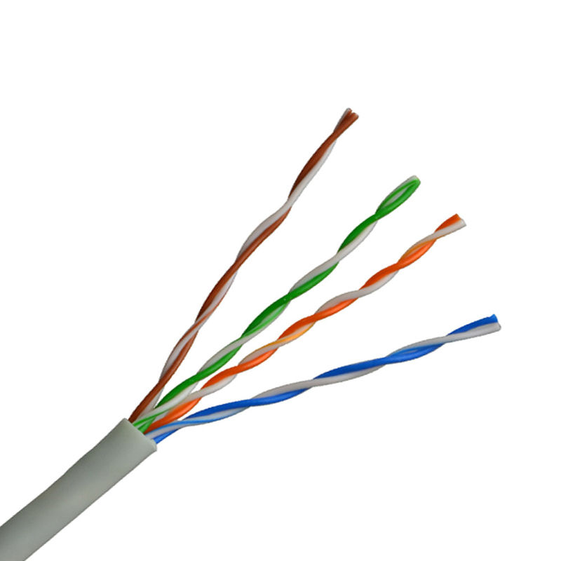 305M Cat5 नेटवर्क रोल UTP Cat5e लैन केबल ग्रे रंग