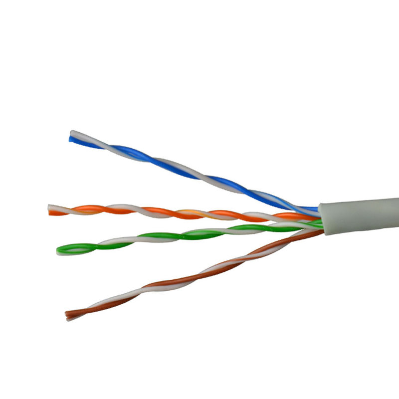 305M Cat5 नेटवर्क रोल UTP Cat5e लैन केबल ग्रे रंग
