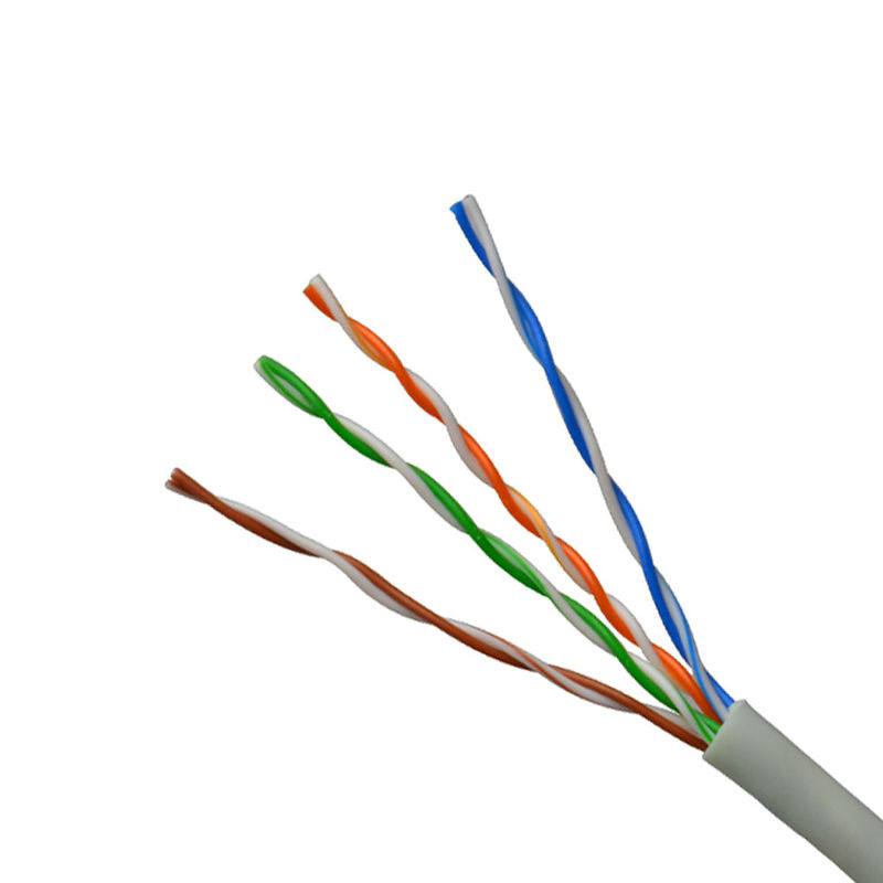 305M Cat5 नेटवर्क रोल UTP Cat5e लैन केबल ग्रे रंग