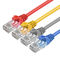 पीला CAT5E ईथरनेट केबल CAT5e पैच कॉर्ड टिकाऊ और सुरक्षित नेटवर्किंग के लिए